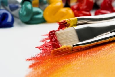 Student painting